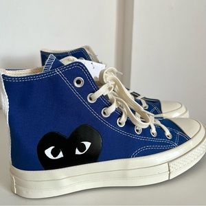 Blue Converse Comme des Garçons High Top